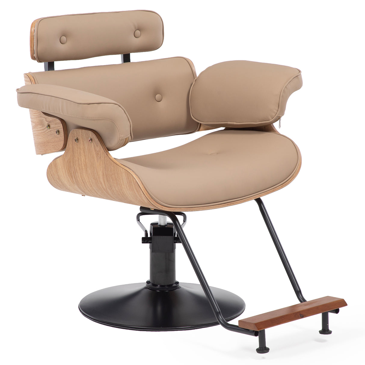 Silla hidraulica con madera modelo Francia nude
