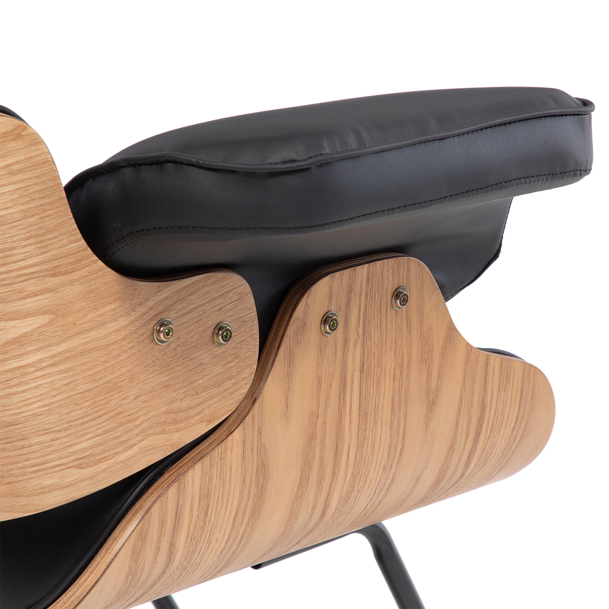 Silla hidraulica con madera modelo Francia negro