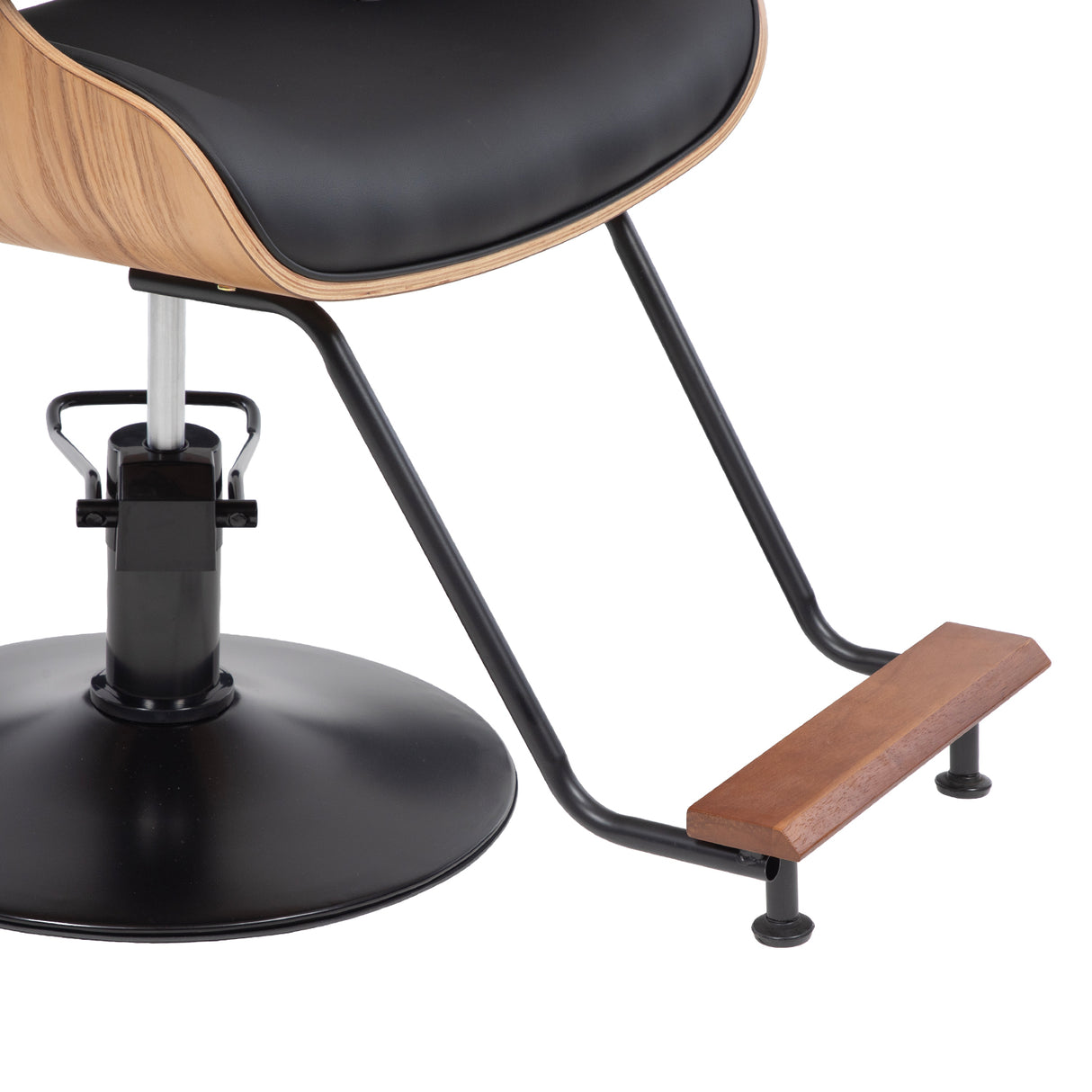Silla hidraulica con madera modelo Francia negro