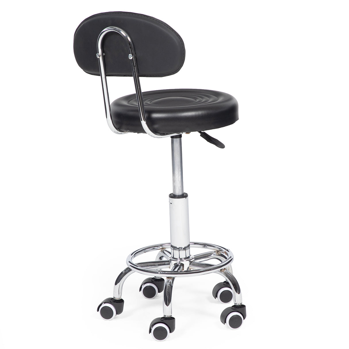 Taburete Con Respaldo silla de peluquería giratorio ajustable
