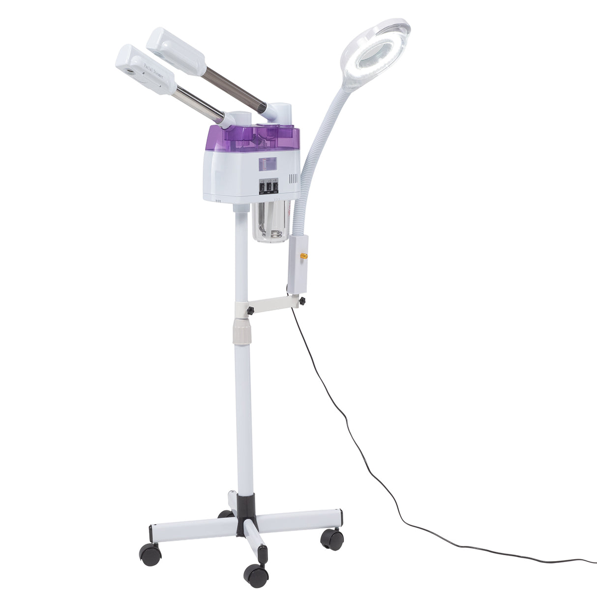vaporizador pedestal ozono 3 en 1 brazo lampara ajustable