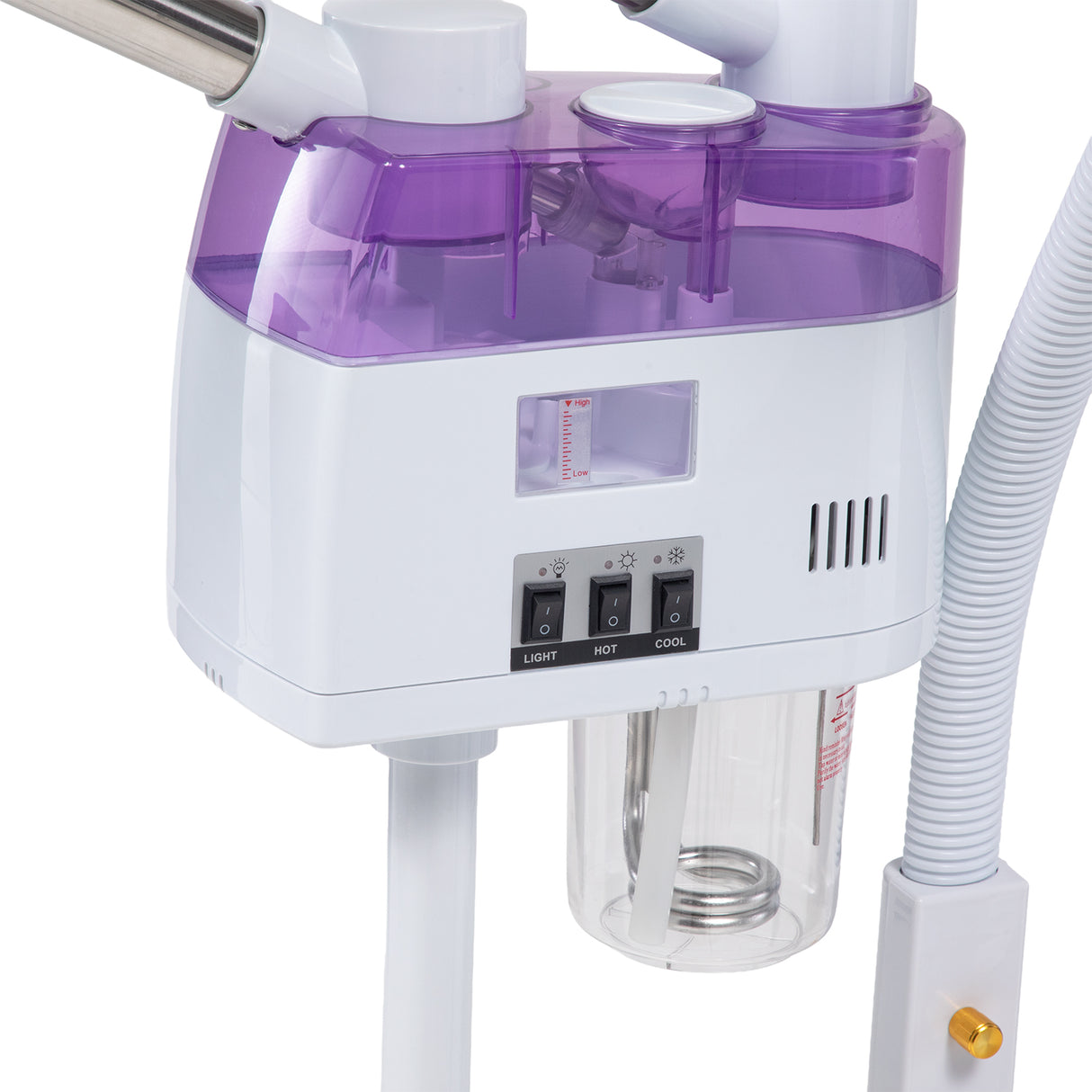 vaporizador pedestal ozono 3 en 1 brazo lampara ajustable