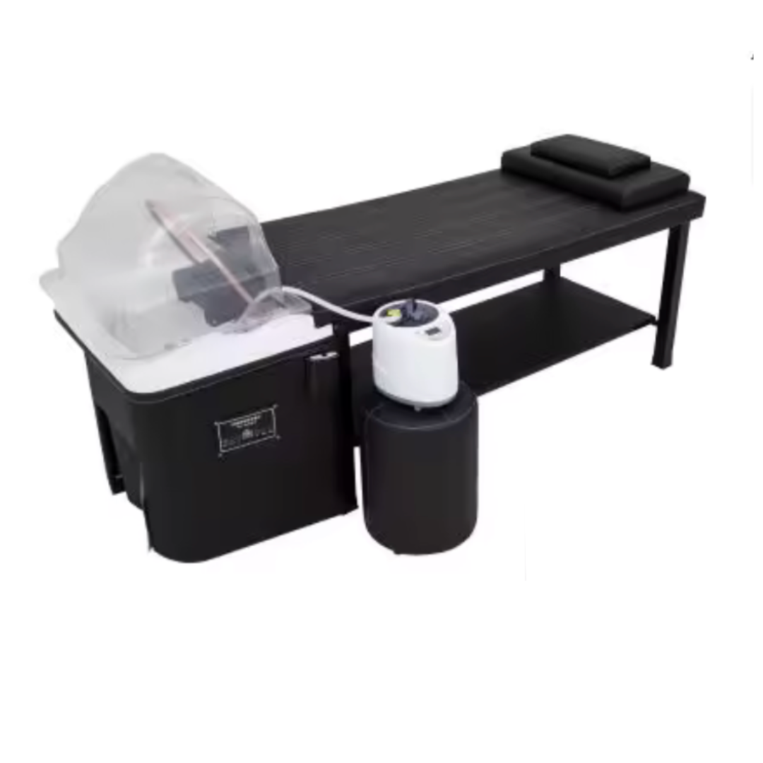 Lavacabeza de hidroterapia de acomplamiento con camilla