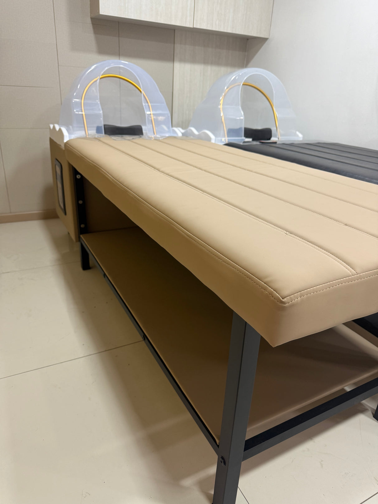 Lavacabeza de hidroterapia de acomplamiento con camilla nude