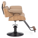 Silla hidraulica con madera modelo Francia nude