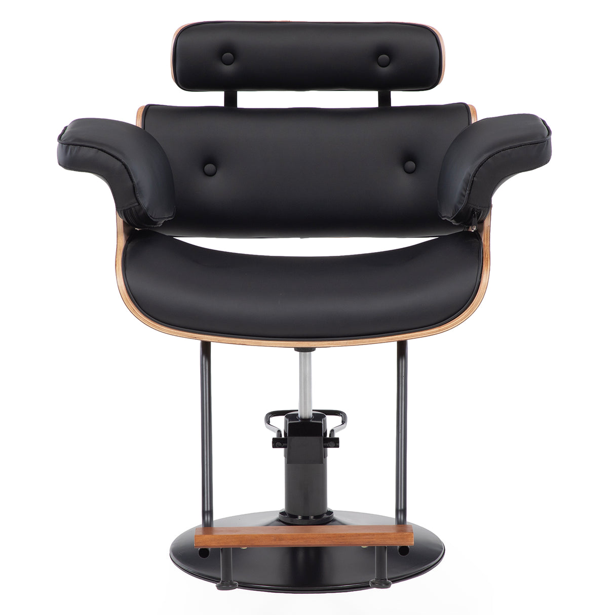 Silla hidraulica con madera modelo Francia negro