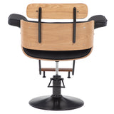 Silla hidraulica con madera modelo Francia negro
