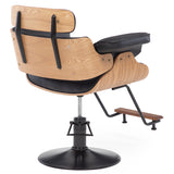 Silla hidraulica con madera modelo Francia negro