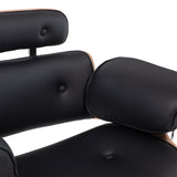 Silla hidraulica con madera modelo Francia negro