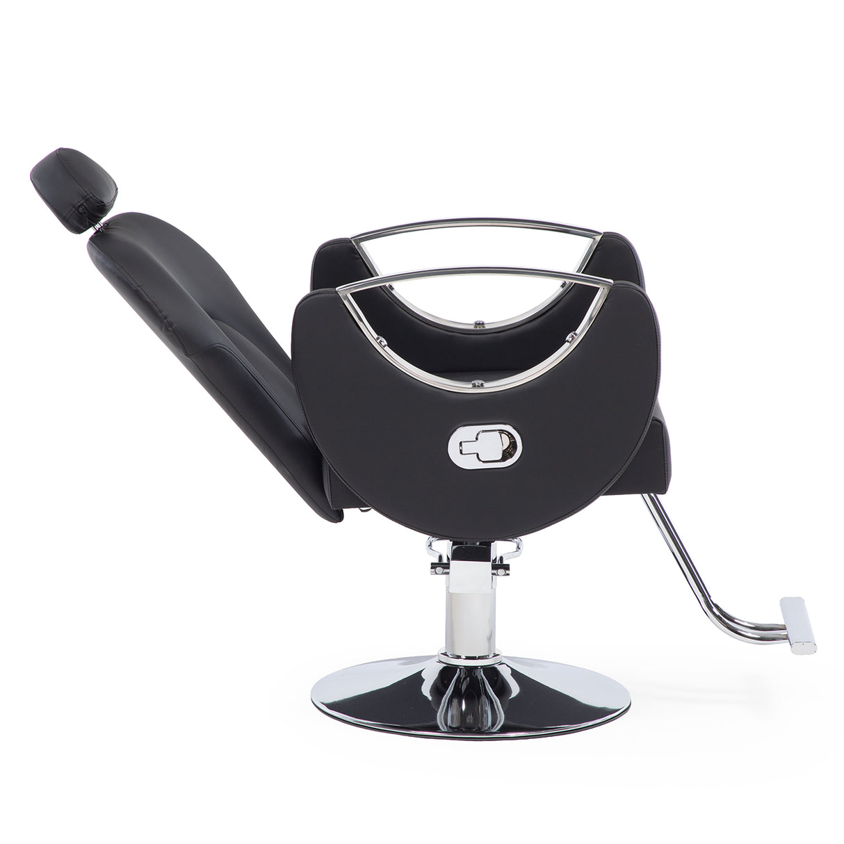 silla hidráulica reclinable peluquería negro
