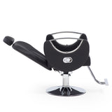 silla hidráulica reclinable peluquería negro