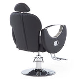 silla hidráulica reclinable peluquería negro
