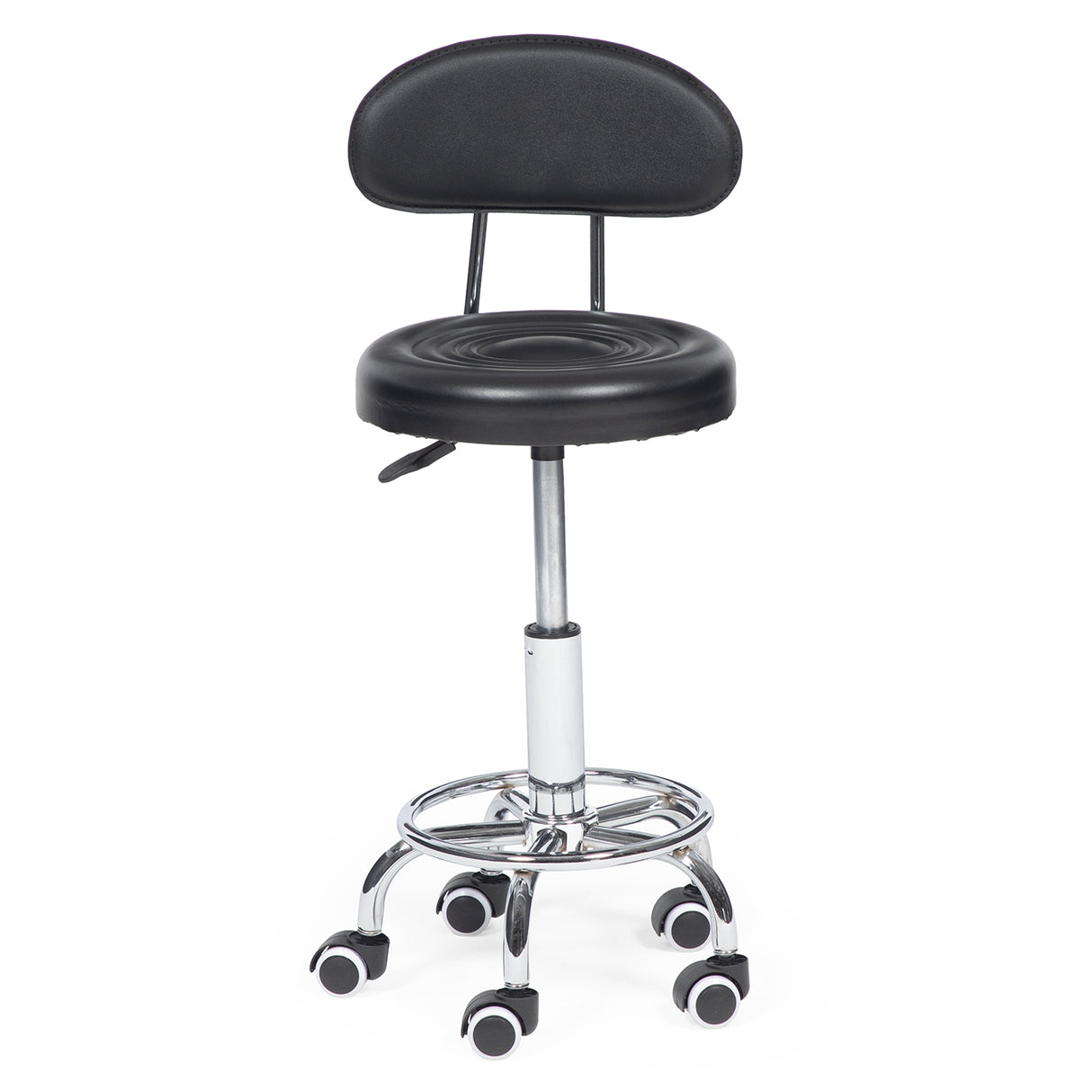 Taburete Con Respaldo silla de peluquería giratorio ajustable