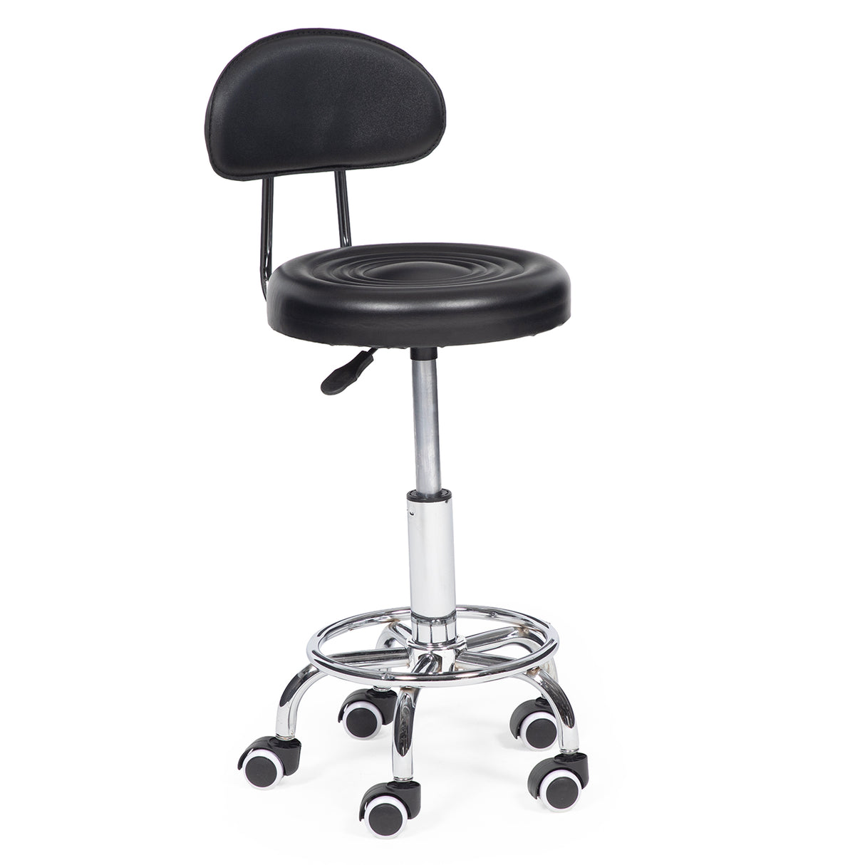 Taburete Con Respaldo silla de peluquería giratorio ajustable