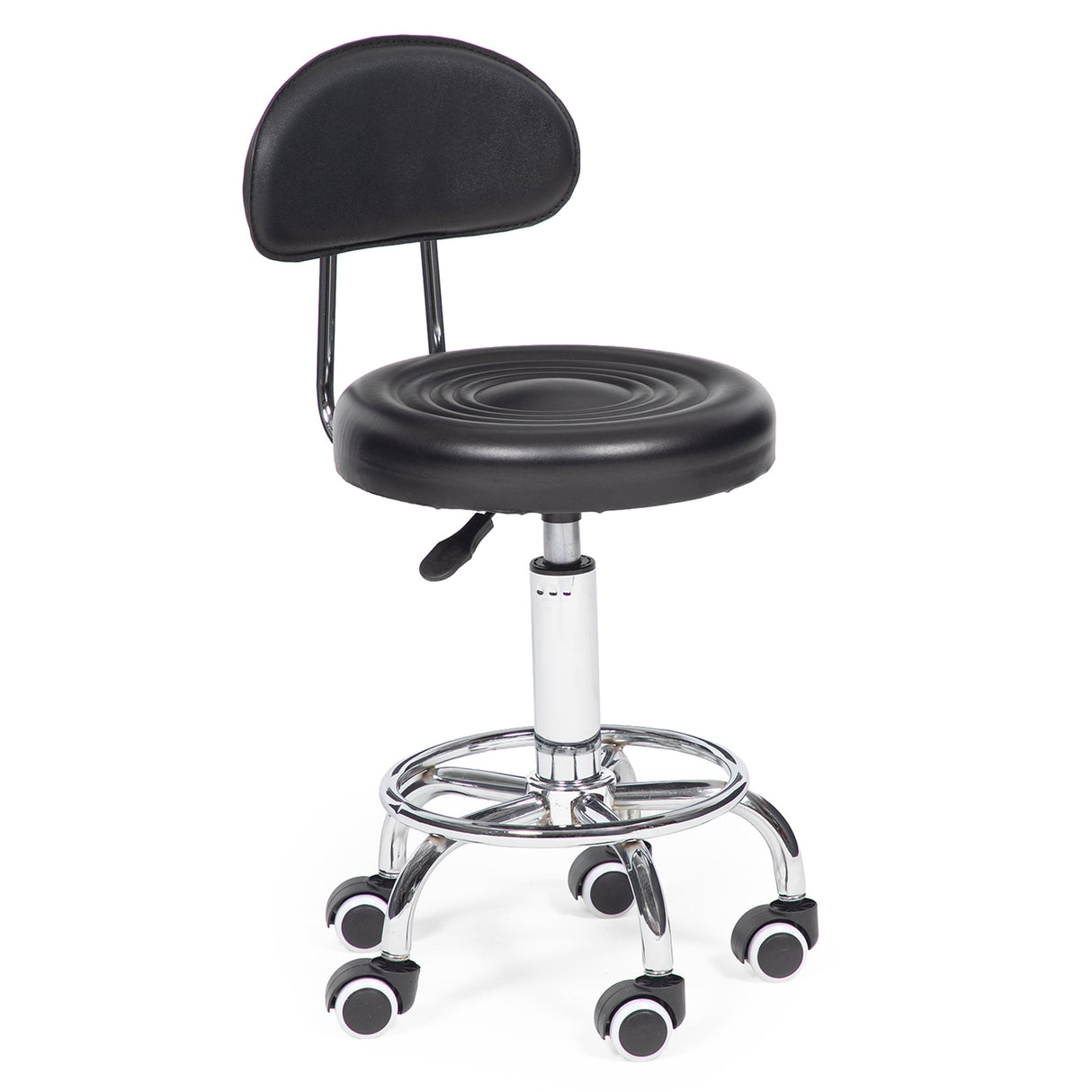 Taburete Con Respaldo silla de peluquería giratorio ajustable