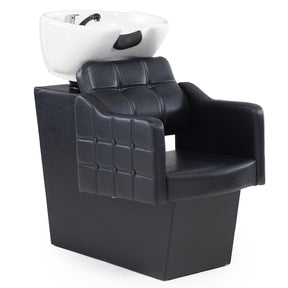 Lavapelos modelo Classic negro para peluquería y barbería - Impo Salon