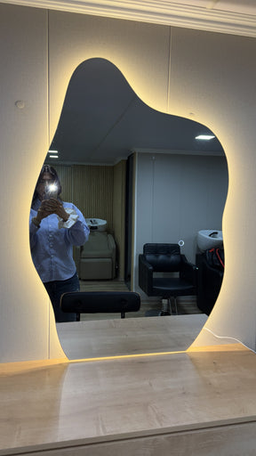 Espejo modelo Arena para peluquería y barbería - Impo Salon
