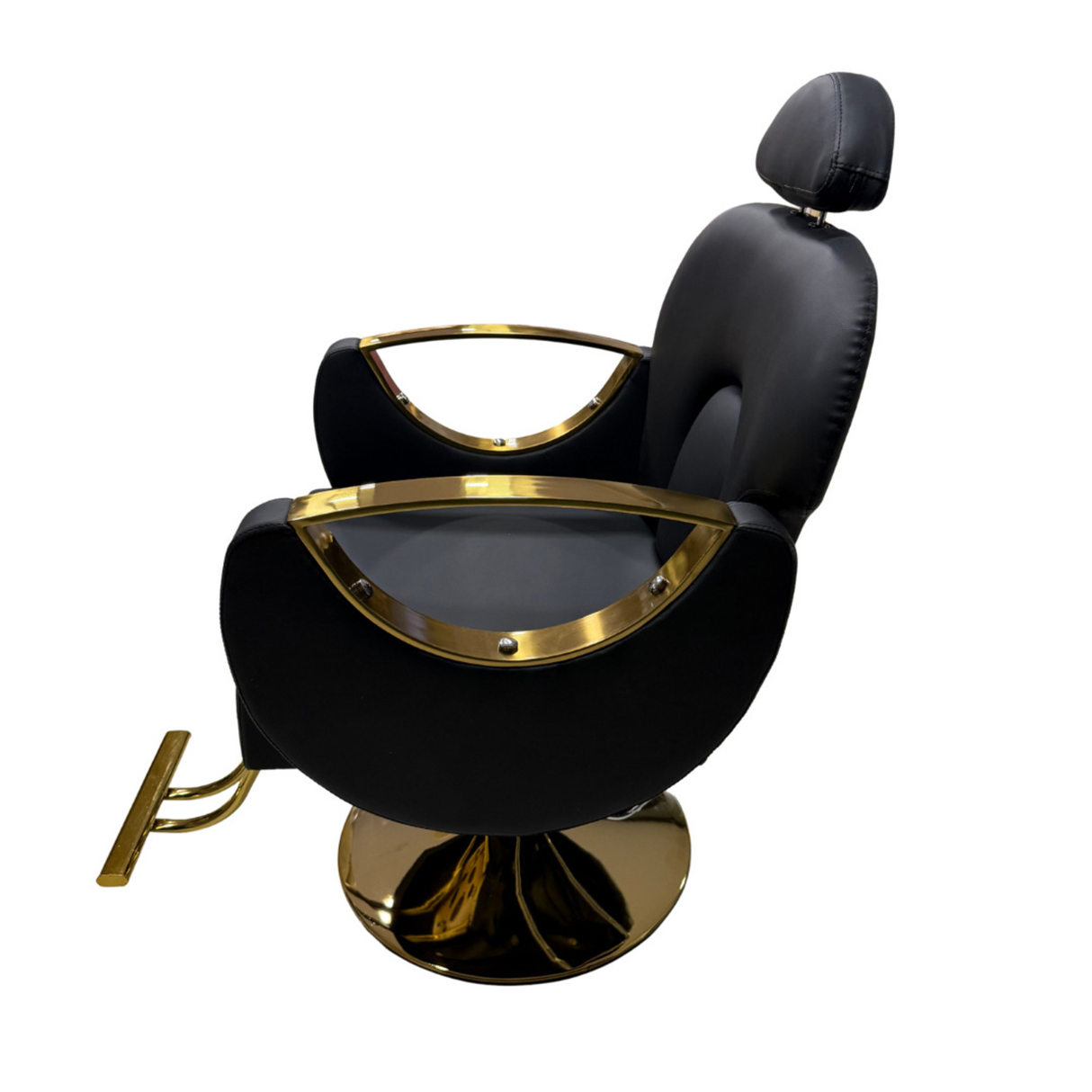 silla hidráulica reclinable peluquería negro