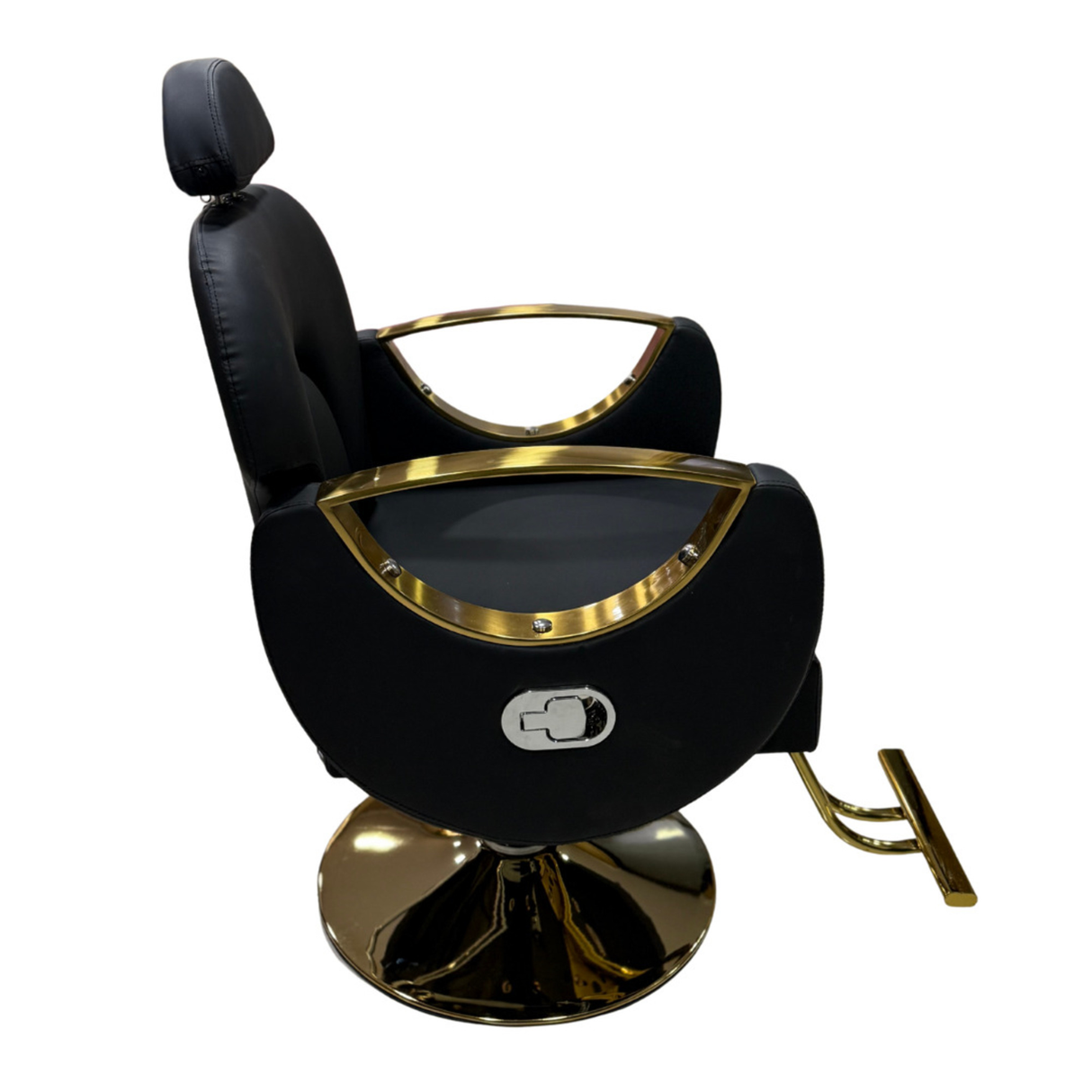 silla hidráulica reclinable peluquería negro