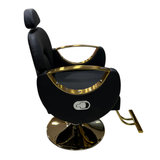 silla hidráulica reclinable peluquería negro