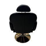 silla hidráulica reclinable peluquería negro