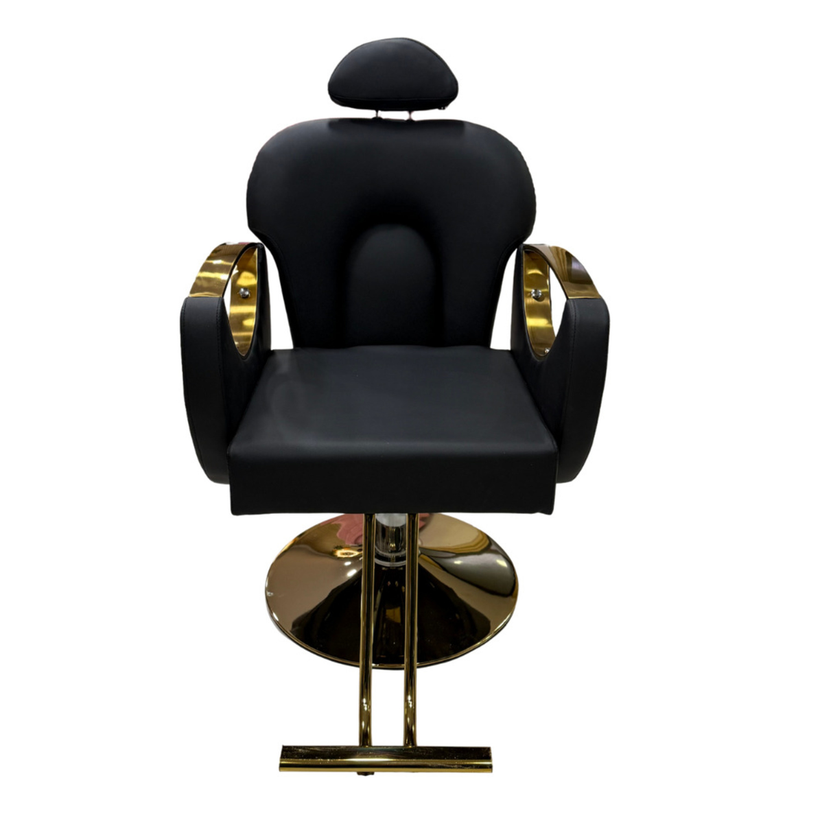 silla hidráulica reclinable peluquería negro