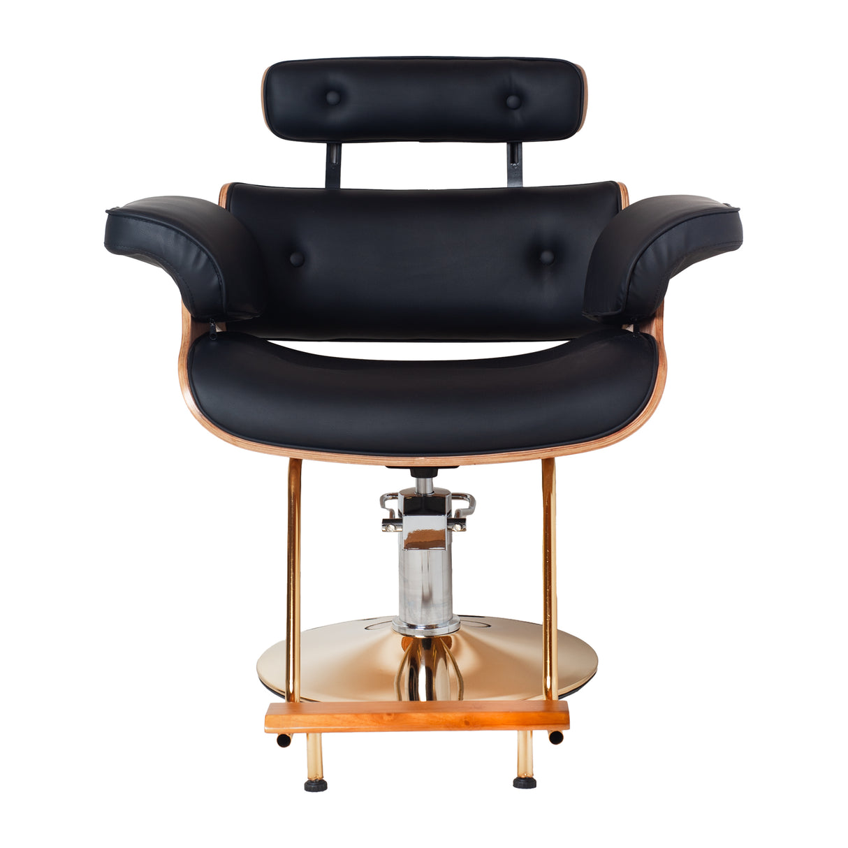 Silla hidraulica con madera modelo Francia negro