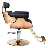Silla hidraulica con madera modelo Francia negro