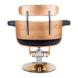 Silla hidraulica con madera modelo Francia negro