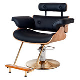 Silla hidraulica con madera modelo Francia negro
